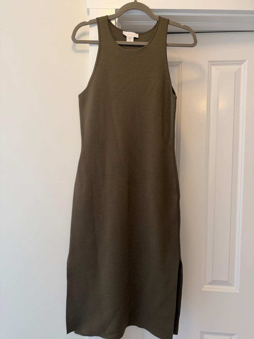 House of Harlow Sleeveless Olive Midi Dress Sz Sm